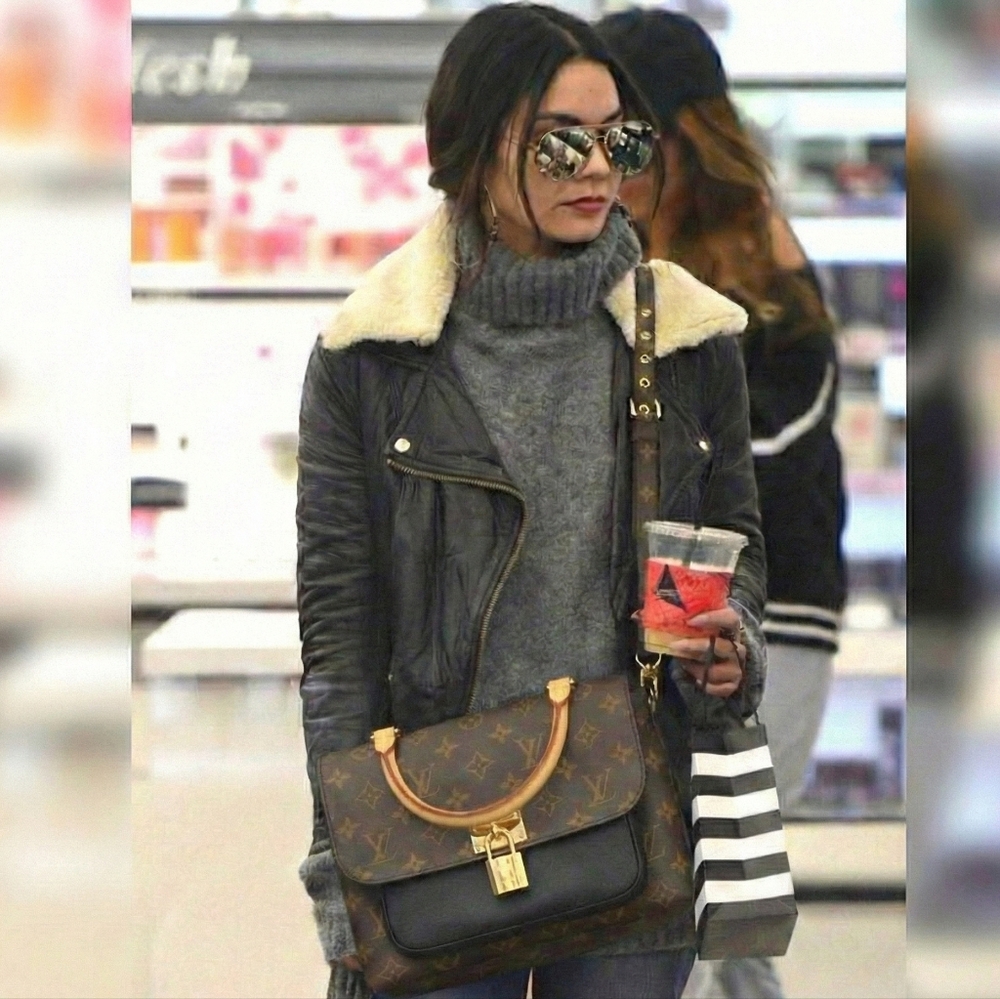 Louis Vuitton Marignan Monogram Canvas Grained Leather Bag ✨ PRISTINE CONDITION - Picture 4 of 17